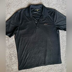 Greg Norman Collection Black Polo Shirt